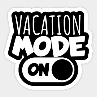 Vacaton mode on Sticker